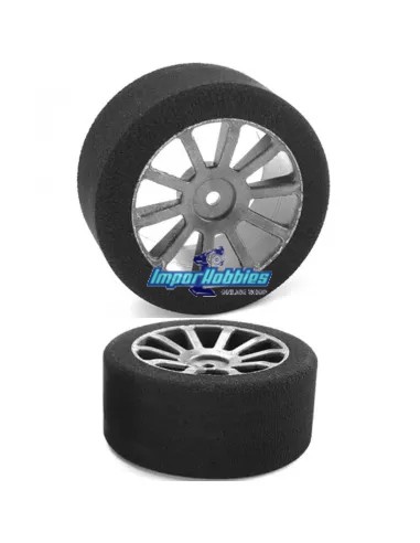 Neumáticos / Ruedas espuma traseros 30mm 42 Shore (2 Uds.) 1/10 Touring Team Corally C-14705-42 - Ruedas Escala 1/10 Touring - G