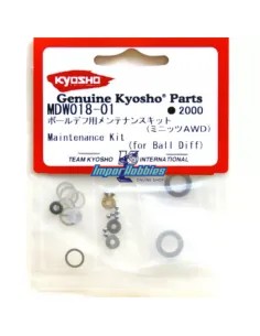 Kit mantenimiento diferencial bolas (MDW018) Kyosho Mini-Z Buggy / AWD / FWD MDW018-01 - Kyosho Mini-Z AWD Sports - Repuesto y O 2