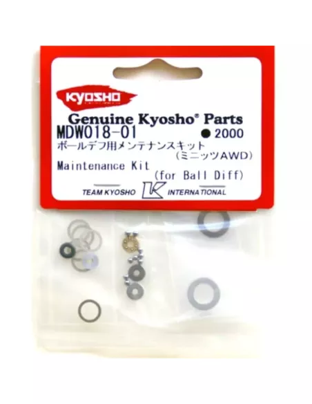 Maintenance Kit for Ball Diff (MDW018) Kyosho Mini-Z Buggy / AWD / FWD MDW018-01 - Kyosho Mini-Z AWD Sports - Spare Parts & Opti