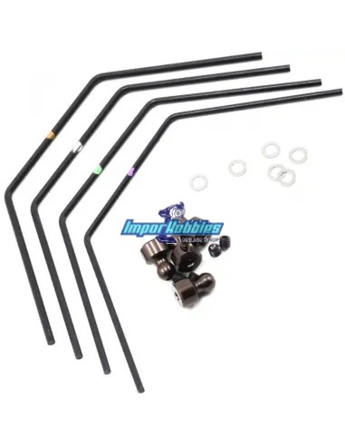Set barra estabilizadora (1.7, 1.8, 1.9, 2.0mm) Kyosho Lazer ZX6 / ZX6.6 / ZX7 LAW57 - Kyosho Lazer ZX6 Kit - Repuesto y opcione