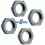 Ecrous de roues (4 U.) Hobbytech BX8SL / STR8 / Spirit / EP X2 / NXT STR-050TI - Hobbytech STR8 DeLuxe & STR8 EVO RTR - Pièces d