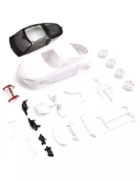 White Body Painting w/ Wheels 94mm - Kyosho Mini-Z Toyota GR Supra TRD MZN207 - Body Shells to Paint - White Kyosho Min