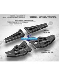 Triangle inférieur avant - Graphite Xray XB8 / XB8E / GTX8 / GTXE 352120-G 2