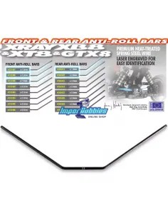 Front Anti-Roll Bar - 2.2mm - Xray XB8 / XT8 / GTX 352492