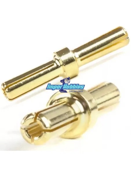 Acoplador / Conector banana doble 4mm baja resistencia de batería lipo 2Sx2 (2 Uds.) Fussion FS-00090