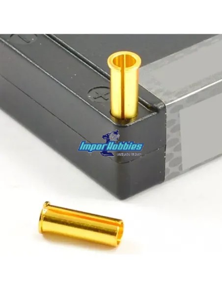 Conector banana reductor 5mm a 4mm perfil bajo - baja resistencia (4 Uds.) Fussion FS-01101