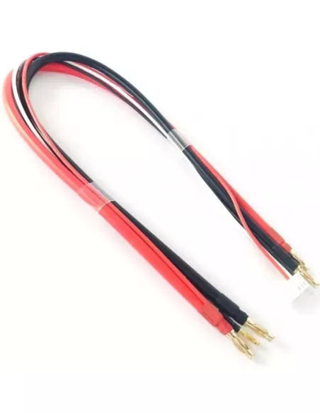 Balance Charge Lead 10AWG Lipo 2S Banana Connector 4mm / 4mm 45cm Fussion FS-00100 - Charging Cable - Pro AMP & Standard