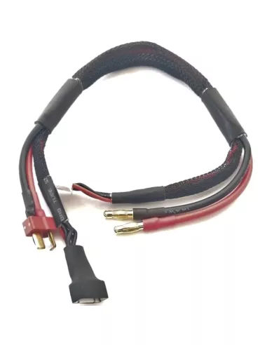 Balance Charge Lead 14AWG Lipo 4S Banana Connector 4mm & T-Deans - 30cm Fussion FS-00140 - Charging Cable - Pro AMP & Standard