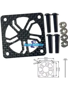 Cooling Fan Carbon Protector - 30mm FS-PF30PRC - RC Car