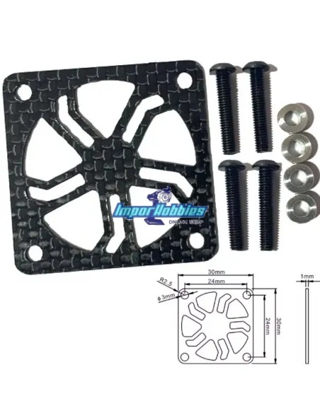 Protector de ventilador en carbono 30mm FS-PF30PRC - Coche RC