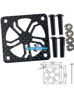 Cooling Fan Carbon Protector - 40mm FS-PF40PRC - RC Car
