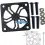 Protector de ventilador en carbono 40mm FS-PF40PRC