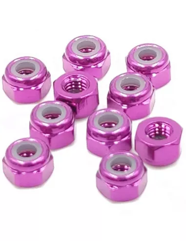 Aluminum Lock Nut - Purple M3 (10 U.) Fussion FS-WN014P