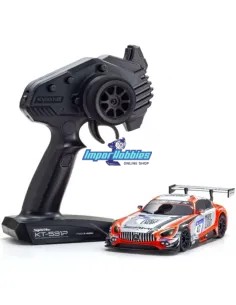 Coche RC 1/28 Kyosho Mini-Z RWD Sports W-MM Mercedes AMG GT3 Nº47 24H Nurburgring 2018 KT531P 2.4ghz ReadySet 32338FRS