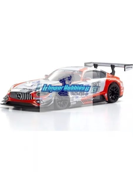 Coche RC 1/28 Kyosho Mini-Z RWD Sports W-MM Mercedes AMG GT3 Nº47 24H Nurburgring 2018 KT531P 2.4ghz ReadySet 32338FRS