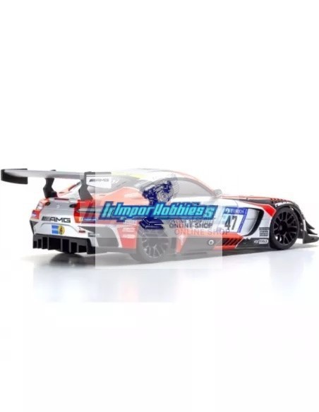 Coche RC 1/28 Kyosho Mini-Z RWD Sports W-MM Mercedes AMG GT3 Nº47 24H Nurburgring 2018 KT531P 2.4ghz ReadySet 32338FRS