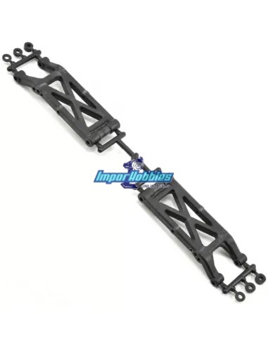 Triangles inférieurs arrière - Carbon (2 U.) Kyosho Ultima RB6 / RB6.6 & Lazer ZX6 / ZX6.6 UMW711B