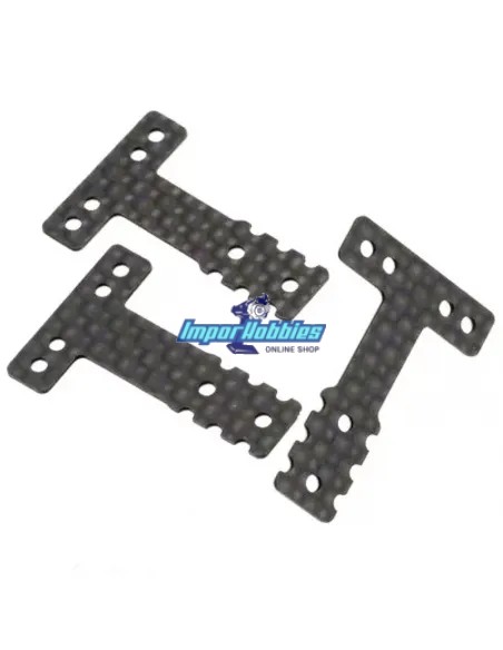 Pletine T carbone RM & HM (3 U.) Kyosho Mini-Z MR-03 / RWD MZW404 - Kyosho Mini-Z MR-03 Sports / MR-03 VE - Pièces detachées et