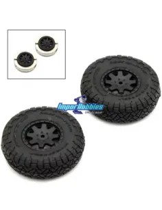 Pneus Montes / Colles - Avec Poids (2 U.) Kyosho Mini-Z 4x4 Crawler Toyota 4Runner - Hilux MXTH001HW - Kyosho Mini-Z 4x4 Crawler