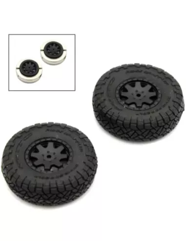 Premounted Tire / Wheel With Weight (2 U.) Kyosho Mini-Z 4x4 Crawler Toyota 4Runner - Hilux MXTH001HW - Kyosho Mini-Z 4x4 Crawle