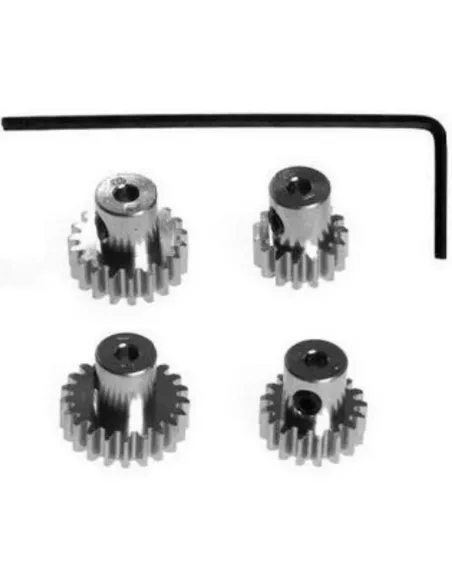 Aluminum Pinion Gear Set 15-17-19-21T Kyosho Mini-Z AWD / FWD MDW021 - Kyosho Mini-Z AWD Sports - Spare Parts & Option Parts