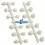 Casquillos suspensión blancos Kyosho Inferno MP9 TKI2 / TKI3 / TKI4 IF442W