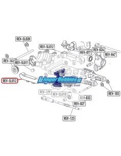 Placa trasera-delantera aluminio RF Hobbytech BX8SL / DB8SL REV-SLOP03 - Hobbytech BX8SL Brushless - Repuesto y opciones 2