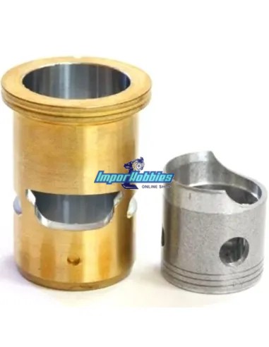 Grupo Camisa - Pistón 3 Ports Alpha 21 RTR BN3 E01-BU02100 - Alpha Engines - Repuestos de motores nitro