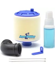 Filtro de aire completo azul 1/8 Buggy / Truggy doble espuma con aceite Fussion FS-EF001BL - Filtros aire 1/8 Buggy