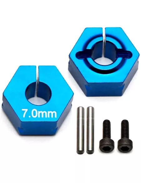 Aluminum Clamping Wheel Hex 7.0mm - 12mm Team Associated B5M / B6 / B6.1 / B6.2 / SC6.1 / B74 AS91610 - Team Associated B5 & B5M