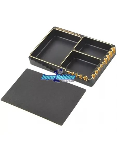 Coupelle Multi Usage Aluminium Black Gold 120X80X18mm Arrowmax AM171063 - Boites de stockage & Plateau à vis en aluminium