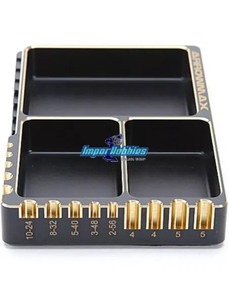 Coupelle Multi Usage Aluminium Black Gold 120X80X18mm Arrowmax AM171063 - Boites de stockage & Plateau à vis en aluminium
