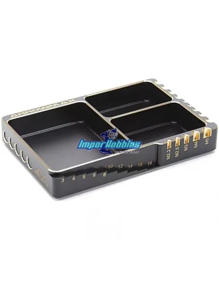 Coupelle Multi Usage Aluminium Black Gold 120X80X18mm Arrowmax AM171063 - Boites de stockage & Plateau à vis en aluminium