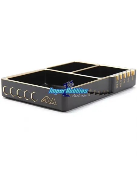 Coupelle Multi Usage Aluminium Black Gold 120X80X18mm Arrowmax AM171063 - Boites de stockage & Plateau à vis en aluminium