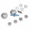 Piñones internos de diferencial Kyosho Inferno MP9 / MP10 / MP10T / GT3 IF402