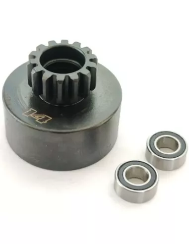 Clutch Bell 14T - Universal Closed With Bearings Fussion FS-EC008 - Clutch Bells