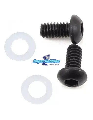 Tornillos para tapon de amortiguador V2 Team Associated B5 / B6.1 / B3.1 / B3.2 / T3.1 AS91492 - Team Associated RC8B3 & RC8B3e