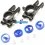 Manguetas traseras aluminio (2 Uds.) Kyosho Inferno MP9 TKI4 / MP9e EVO / Inferno GT3 IF490 - Kyosho Inferno MP9 TKI4 Nitro Kit