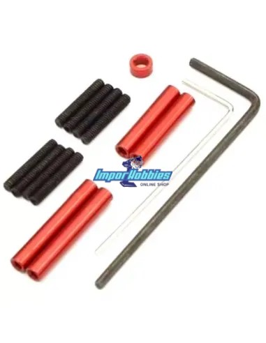 Biellettes en aluminium anodise rouge WB-110mm Kyosho Mini-Z 4x4 Crawler MXW001R - Kyosho Mini-Z 4x4 Crawler Series - Pièces det