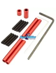 Kit de links en aluminio rojo WB-120mm Kyosho Mini-Z 4x4 Crawler MXW002R - Kyosho Mini-Z 4x4 Crawler Series - Repuesto y Opcione