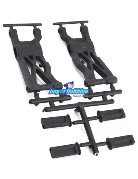 Trapecio inferior trasero & insertos (2 Uds.) Team Associated B6.1 / B6.1D AS91777 - Team Associated B6.1 & B6.1D - Repuesto y o
