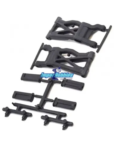 Trapecio inferior trasero Hard & insertos (2 Uds.) Team Associated B6.1 / B6.1D AS91778 - Team Associated B6.1 & B6.1D - Repuest