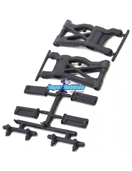 Trapecio inferior trasero Hard & insertos (2 Uds.) Team Associated B6.1 / B6.1D AS91778 - Team Associated B6.1 & B6.1D - Repuest