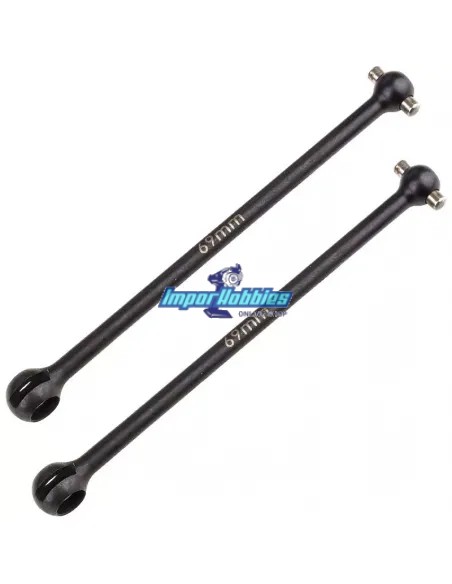 Cardans de transmission arrière 69mm (2 U.) Team Associated B6.2 / B6.2D / B6.3 / B6.3D / B6.4 / B6.4D AS91860 - Pieces