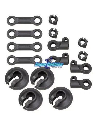 Pièces plastiques d'amortisseurs Team Associated RC8B4 / B4e AS81512 - Pièces deta