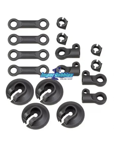 Pièces plastiques d'amortisseurs Team Associated RC8B4 / B4e AS81512 - Pièces deta