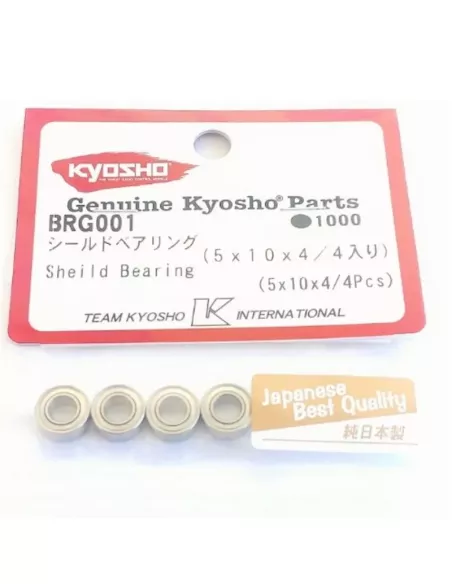 Ball Bearing Set - High Speed 5x10x4mm  (4 U.) Kyosho BRG001 - Hobao Hyper 7 TQ & 7.5 Nitro