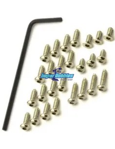 Button HEX Screw Set - Nickel Kyosho Mini-Z MR-03EVO MZW440 - Kyosho Mini-Z MR-03EVO - Spare Parts & Option Parts