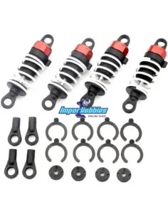 Shock Set (4 U.) Kyosho Fazer Touring MK2 FZ02 - FZ02L FA554 - Kyosho Fazer MK2 FZ02S - Spare Parts & Option Parts