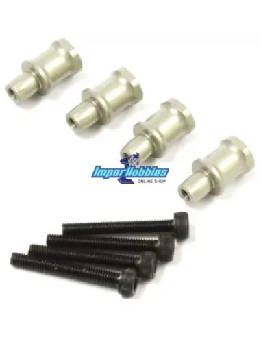Fixations filetes d`amortisseur allegees (4 U.) Kyosho Inferno Neo / ST  MP9 / MP10 / MP10T IF346-04LB - Kyosho Inferno 7.5 / Ne